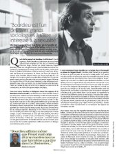 Pierre Bourdieu en la revista Têtu