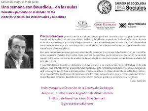 Semana con Bourdieu en la Universidad de Buenos Aires