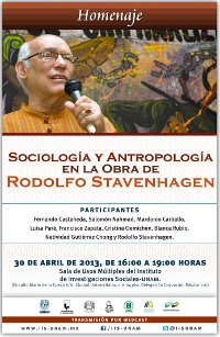 Sociología y Antropología en la obra de Rodolfo Stavenhagen