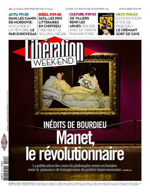 Pierre Bourdieu - Libération -  Bourdieu à fond les Manet