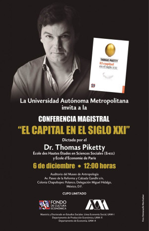 Thomas Piketty en la Ciudad de México