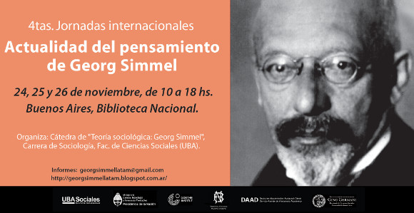 Jornadas Internacionales: Actualidad del pensamiento de Georg Simmel