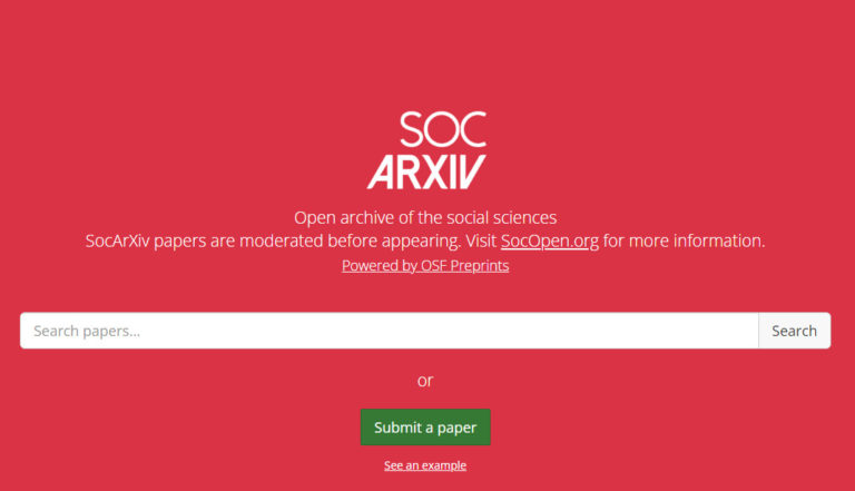 SocArxiv - Open Access Journals eprint