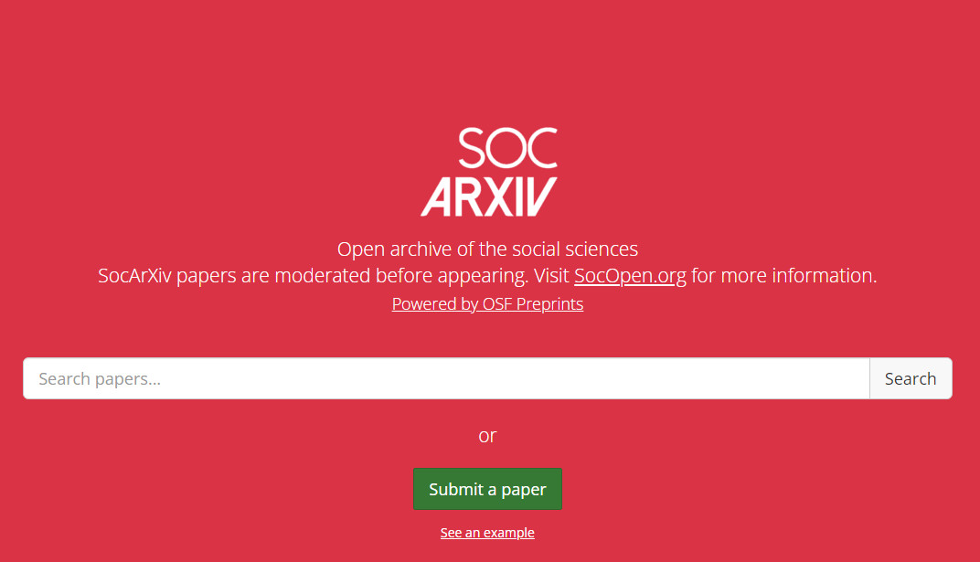 SocArxiv - Open Access Journals eprint
