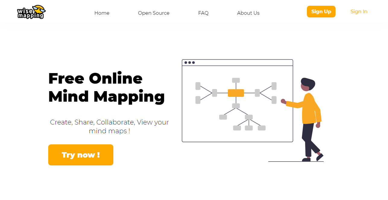 wise mapping aplicacion hacer mapa mental online gratis