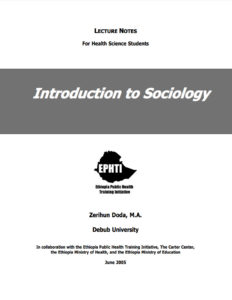 introduction to sociology doda Zerihun