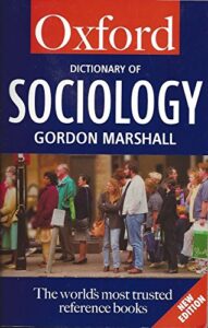 oxford dictionary of sociology by gordon marshall book cover